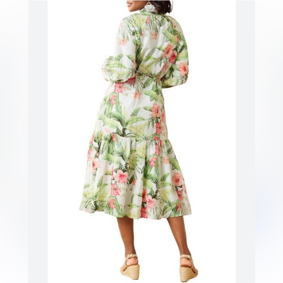 NWT,Tommy Bahama Woman’s White YachtWear Daybreak Hibiscus Linen Dress,Size XS/S - Picture 10 of 16